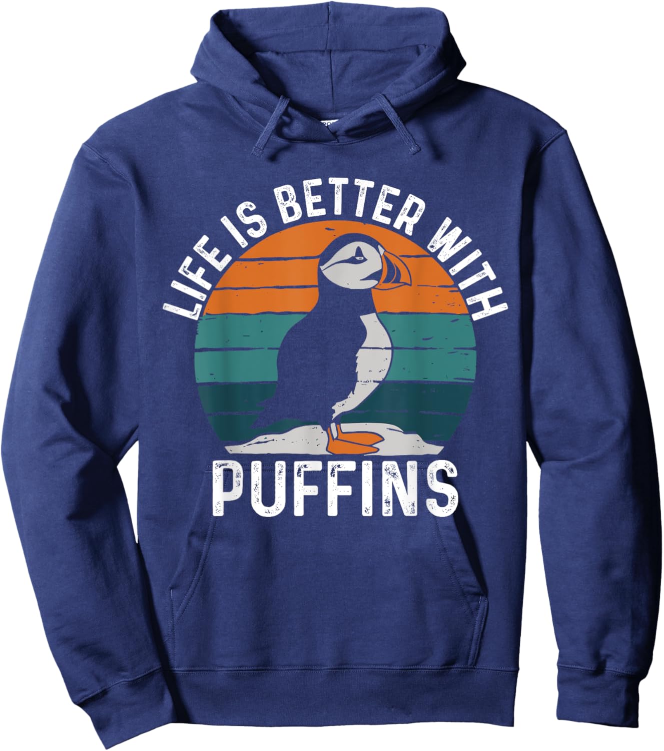 Life Is Better With Puffin Funny Puffin Lovers Hoodie - Hoodie | Navy