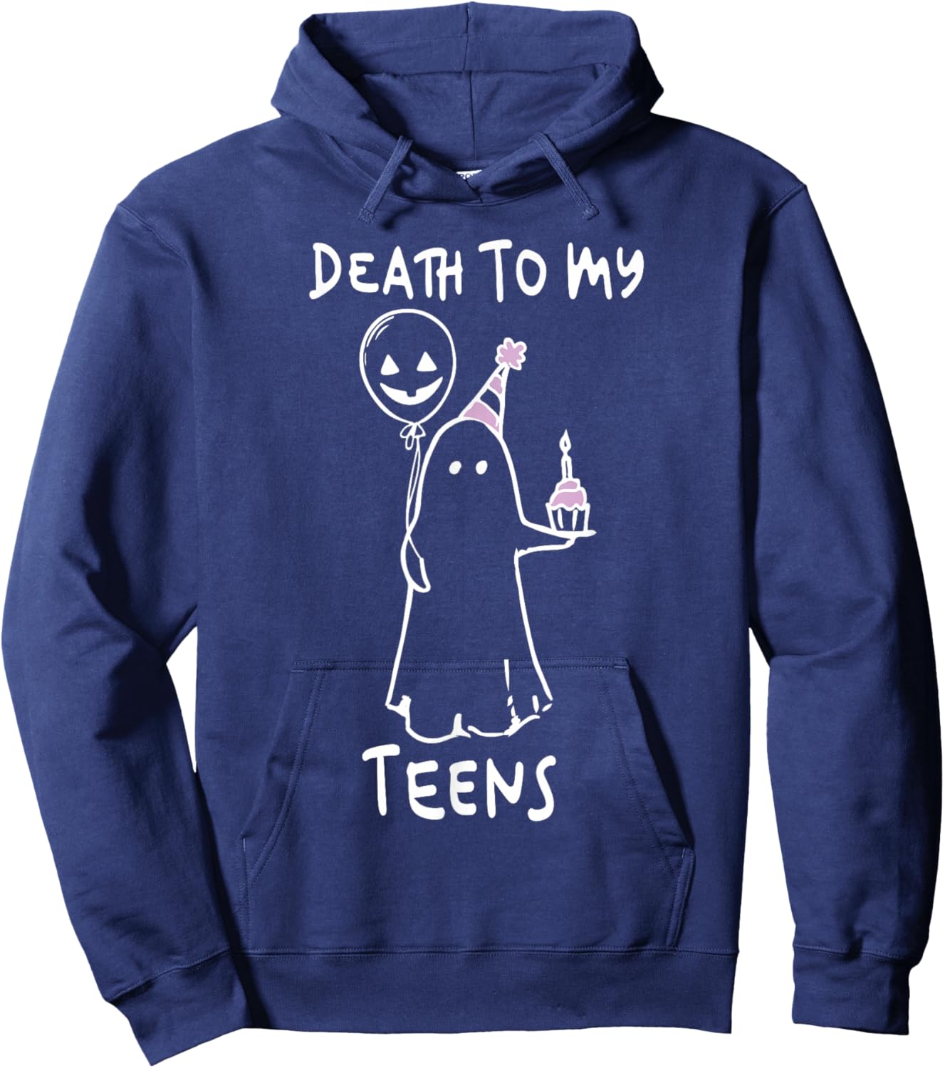 Funny Death To My Teens R.I.P Turning Twenties 20th Birthday Hoodie - Hoodie | Navy
