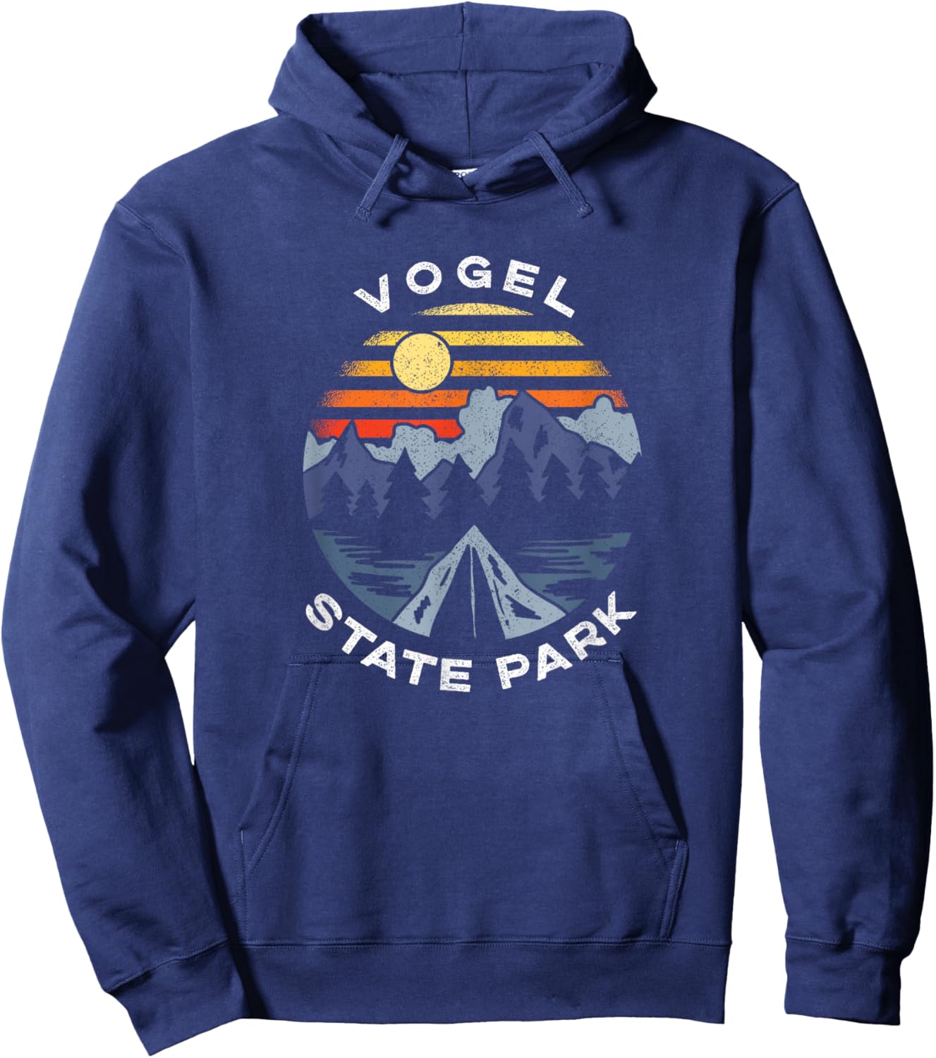 Vogel State Park Mountains Georgia Vacation Hoodie - Hoodie | Navy