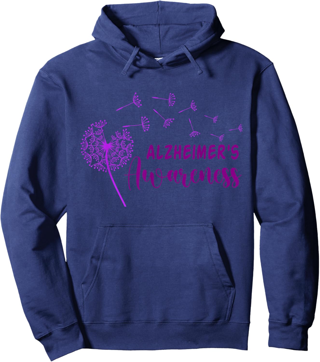 Wear Purple Alzheimer's Awareness Dementia Hoodie - Hoodie | Navy