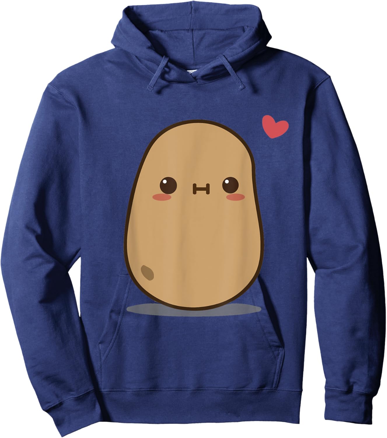 Potato Love Heart Gift Boys Men Women Hoodie - Hoodie | Navy