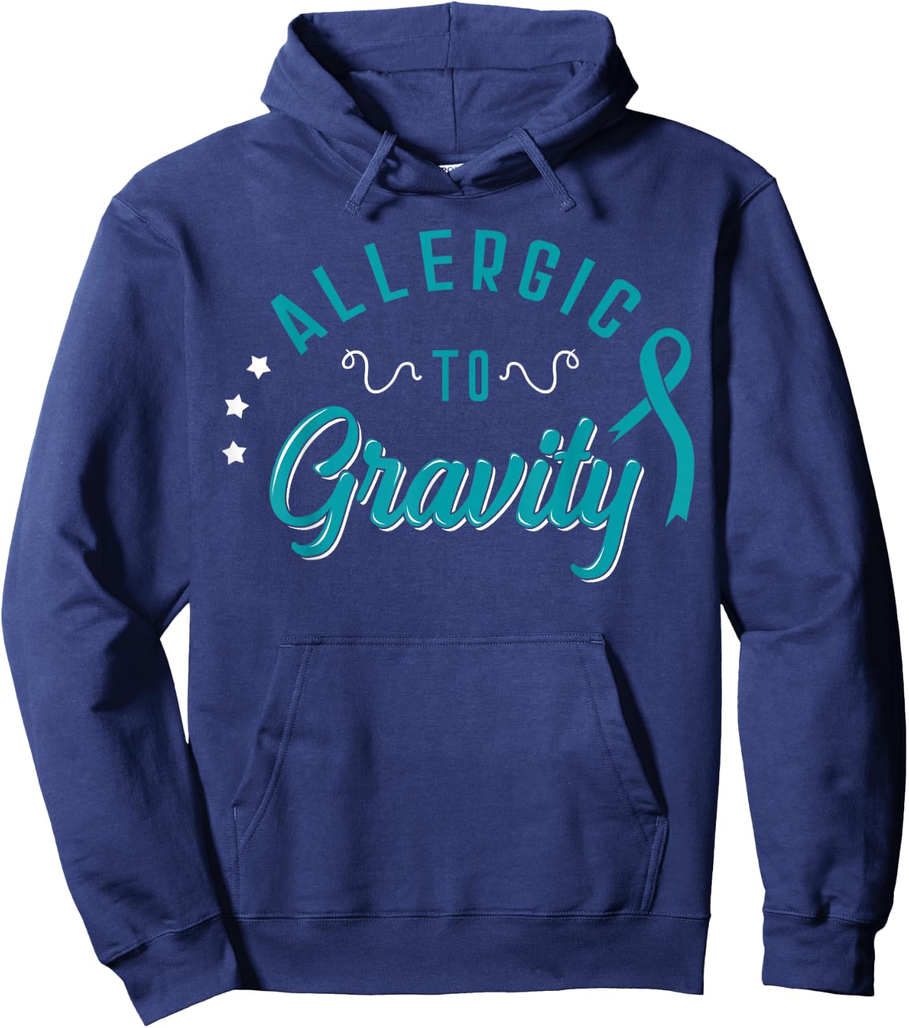 Allergic To Gravity POTS Awareness Dysautonomy Hoodie - Hoodie | Navy