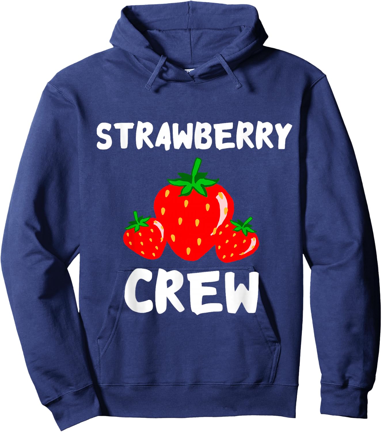 Strawberry Crew Sweet Strawberry Summer Fruit Picker Team Hoodie - Hoodie | Navy