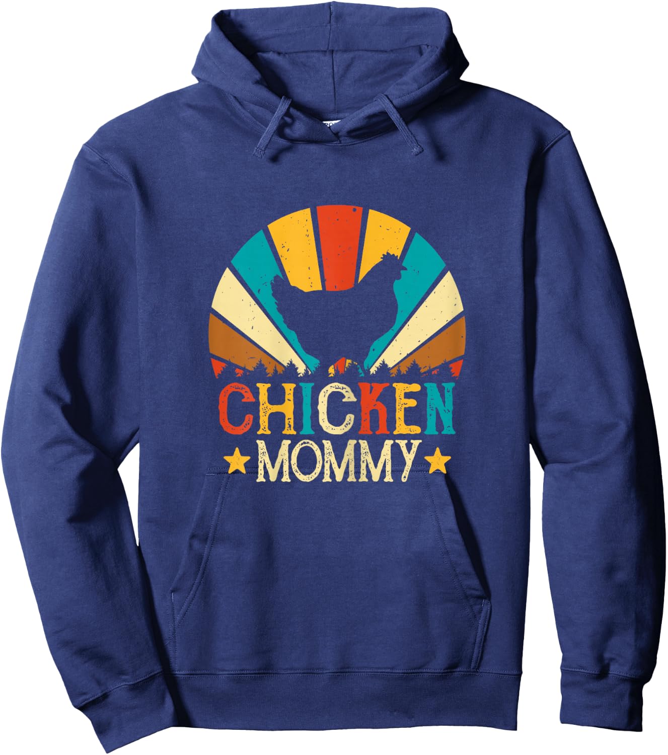 Chicken Mommy Funny Poultry Farm Girls Chicken Gifts Mom Hoodie - Hoodie | Navy
