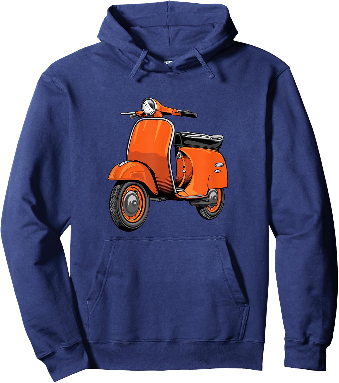 Scooter Bike Motorbike Scoot - Moped Scooter Hoodie - Hoodie | Navy
