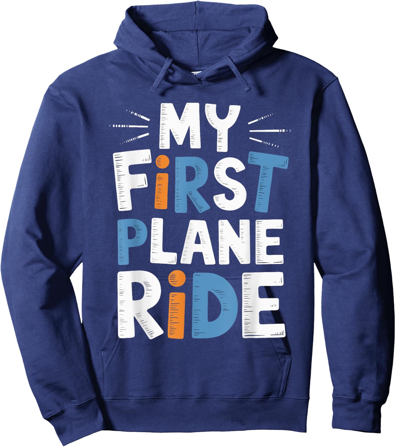 My First Plane Ride Hoodie - Hoodie | Navy