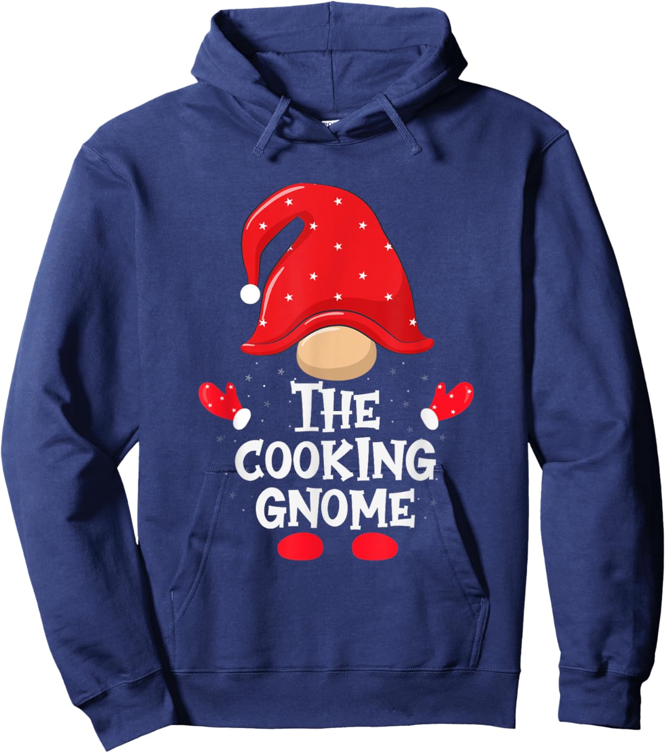 The Cooking Gnome - Funny Matching Family Group Christmas Hoodie - Hoodie | Navy