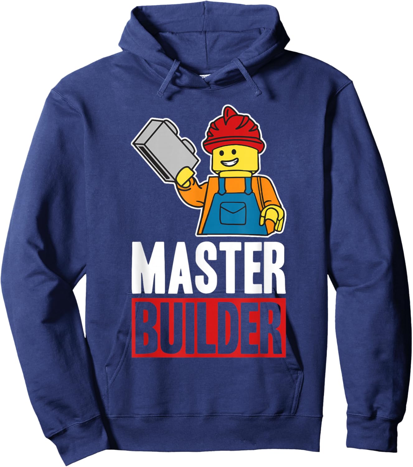 Funny Master Builder Building Blocks Gift Men Women Youth Hoodie - Hoodie | Navy