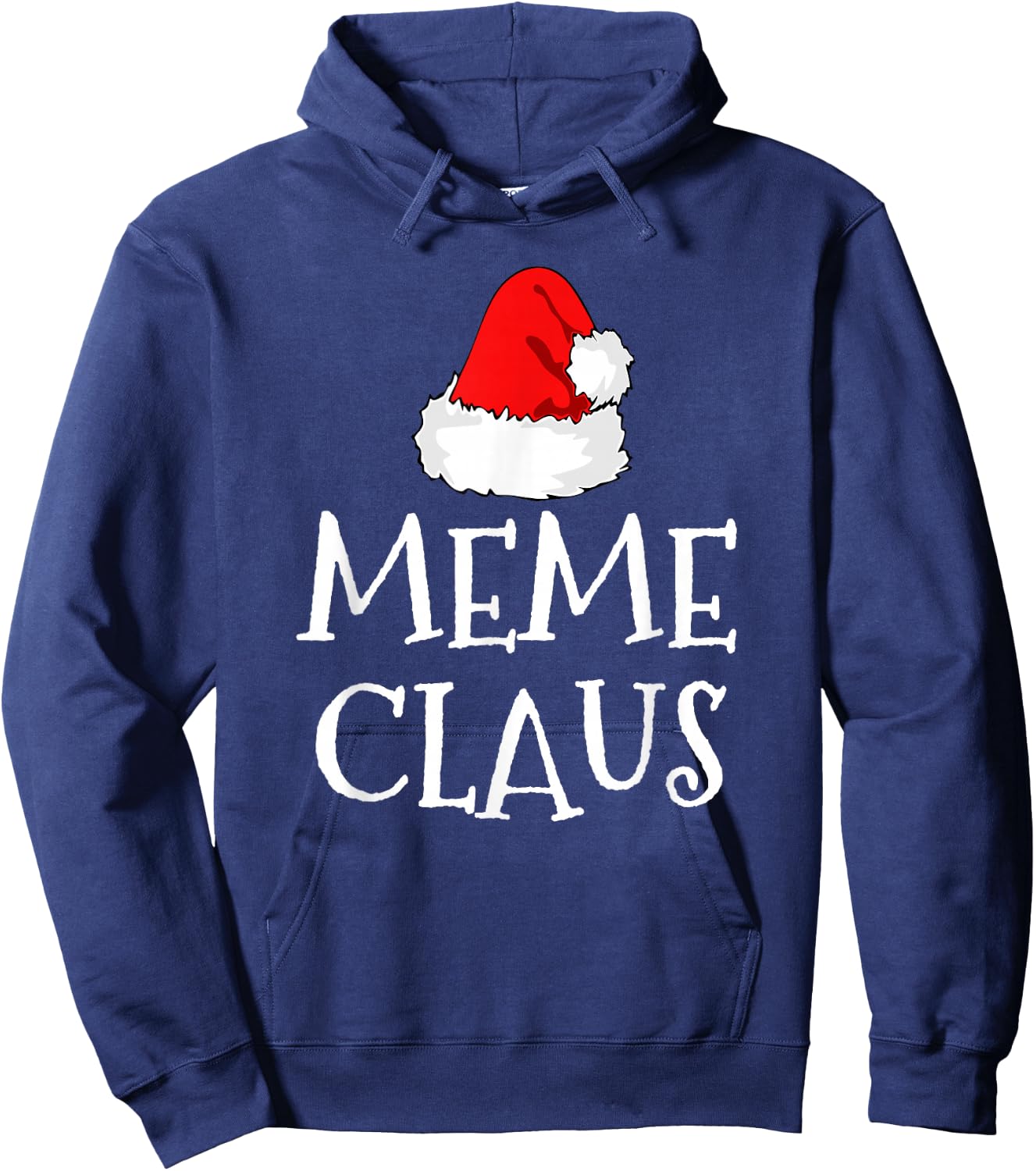 Meme Claus Christmas Santa's Pajama Family Matching Hoodie - Hoodie | Navy