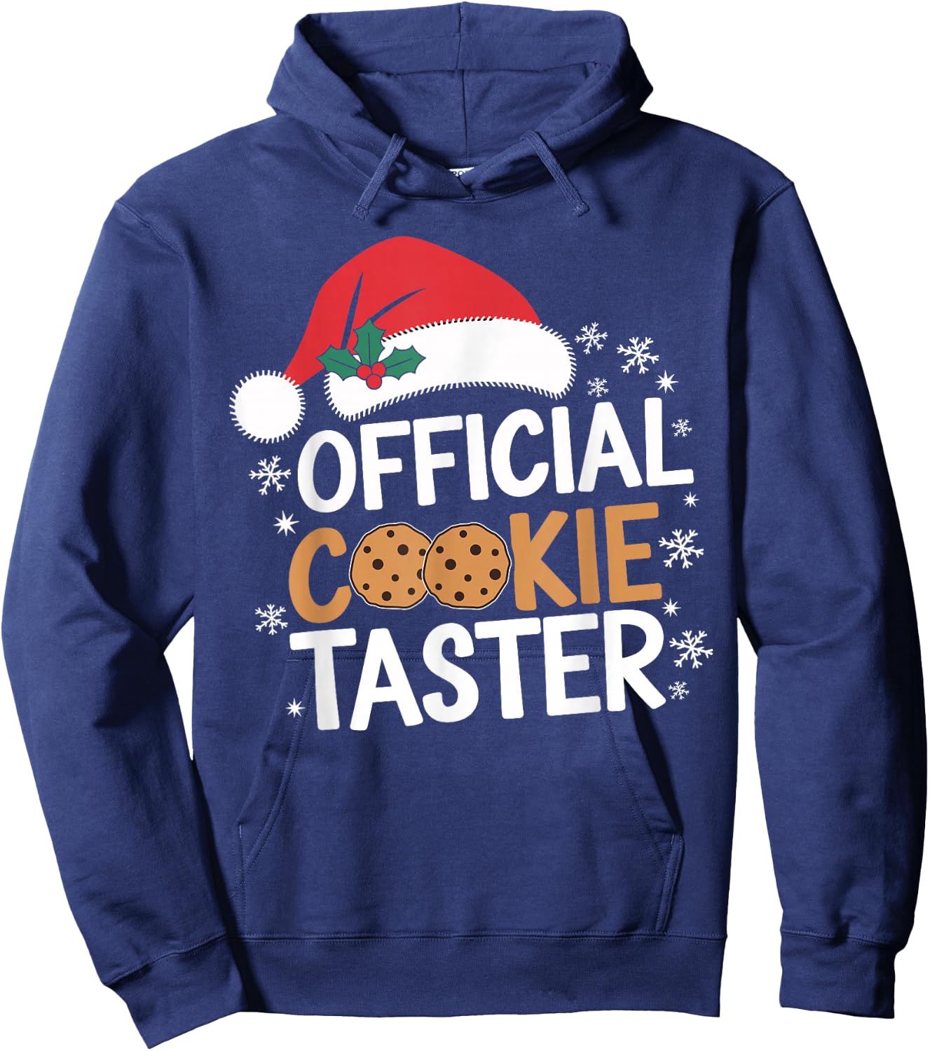 Official Cookie Tester Funny Christmas Taster Baking Crew Hoodie - Hoodie | Navy