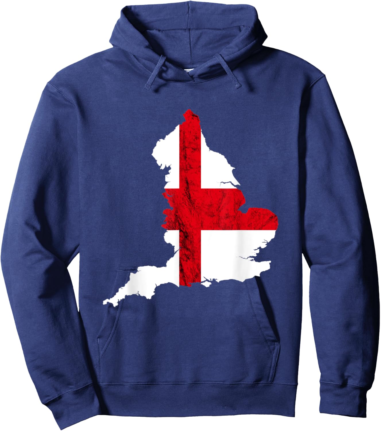 England Flag Country Map English Roots English Pride England Hoodie - Hoodie | Navy