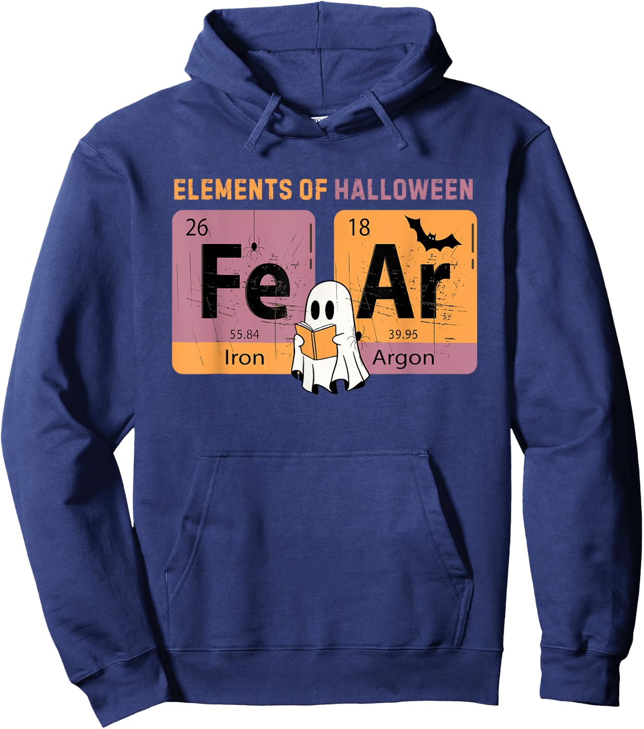 Elements Of Halloween FeAr Periodically Halloween Chemistry Hoodie - Hoodie | Navy
