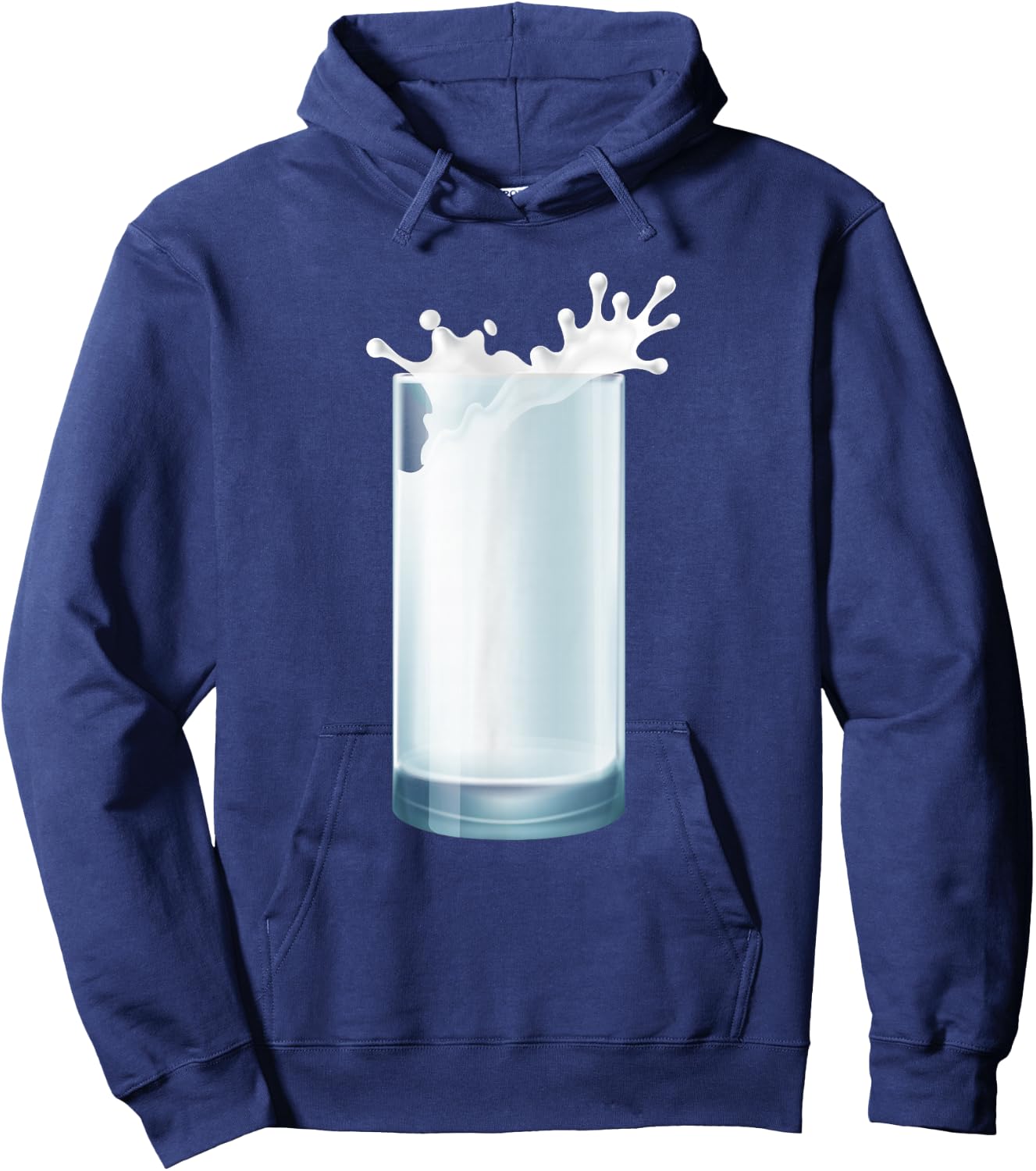 Glass of Milk Couple Matching Halloween Party DIY Costume Hoodie - Hoodie | Navy