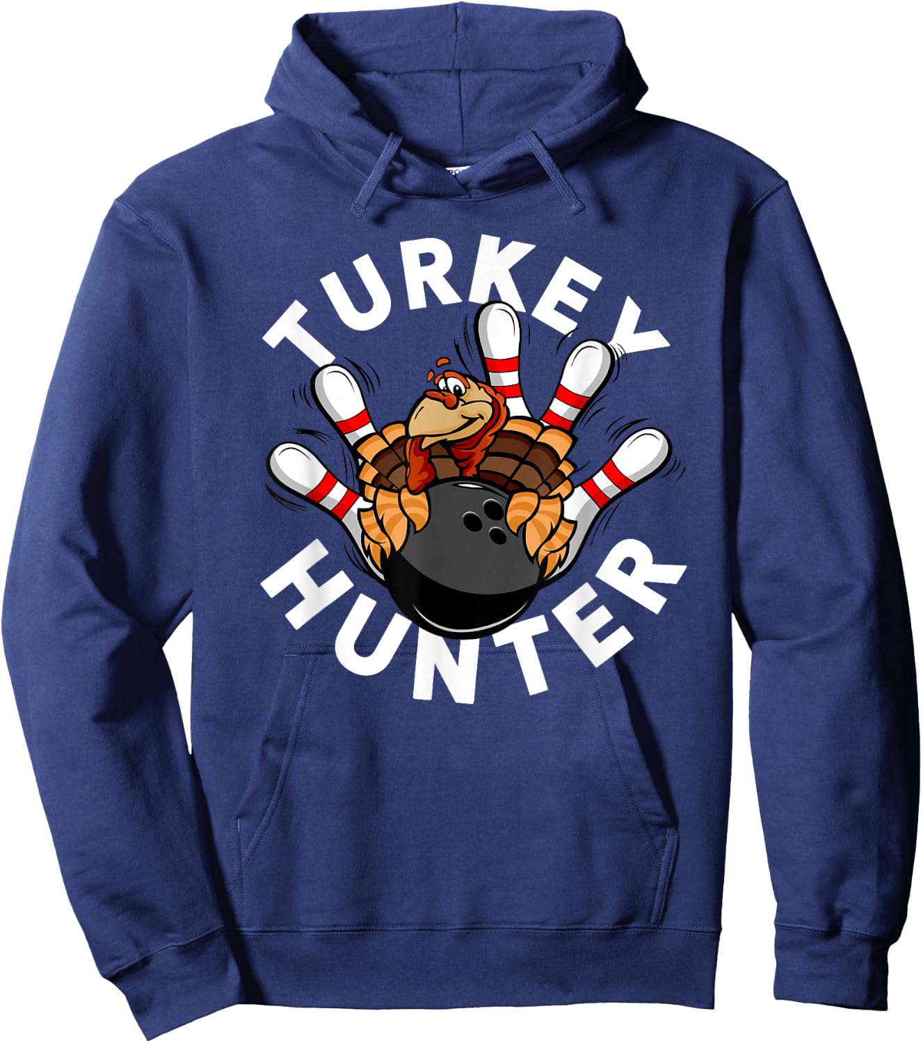 Turkey Hunter Bowling Hoodie - Hoodie | Navy