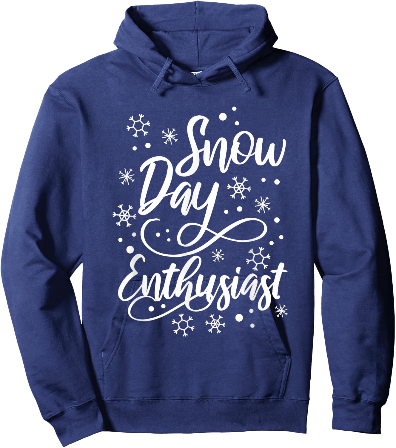 Supporter Of Snow Day Enthusiast Hoodie - Hoodie | Navy