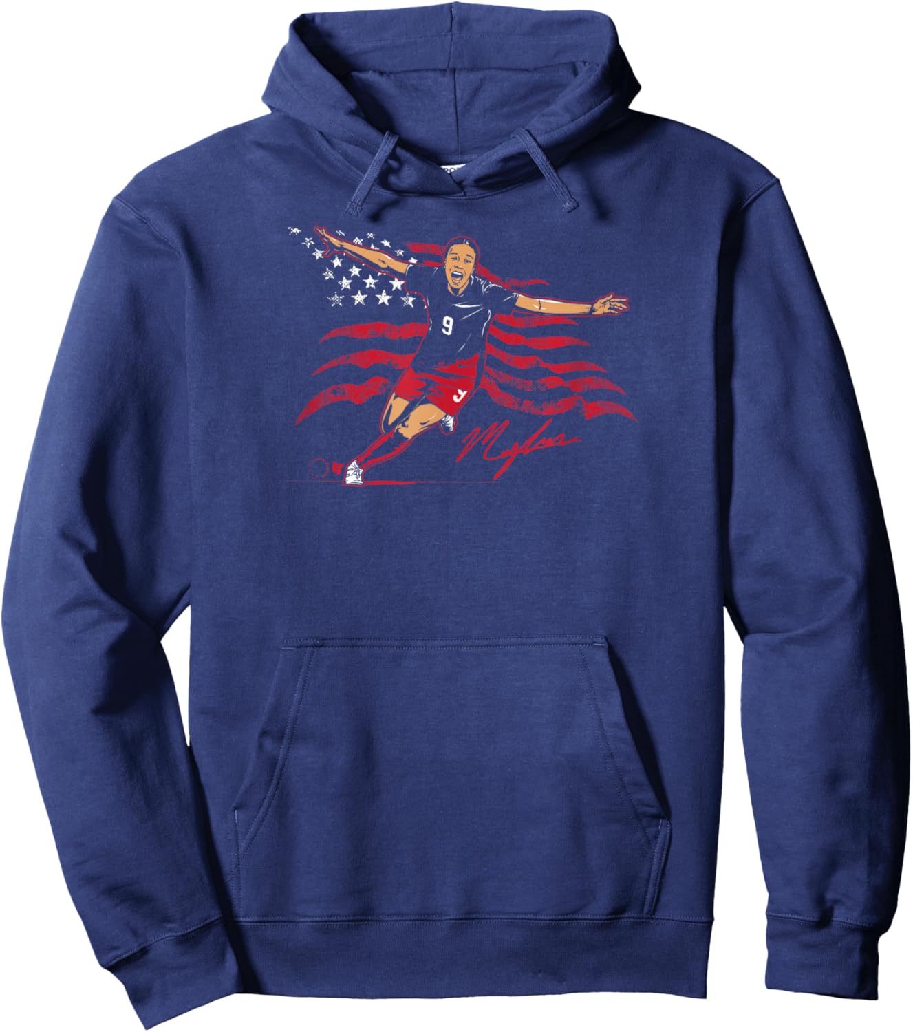 Mallory Swanson: Golden Goal - USA Soccer Hoodie - Hoodie | Navy