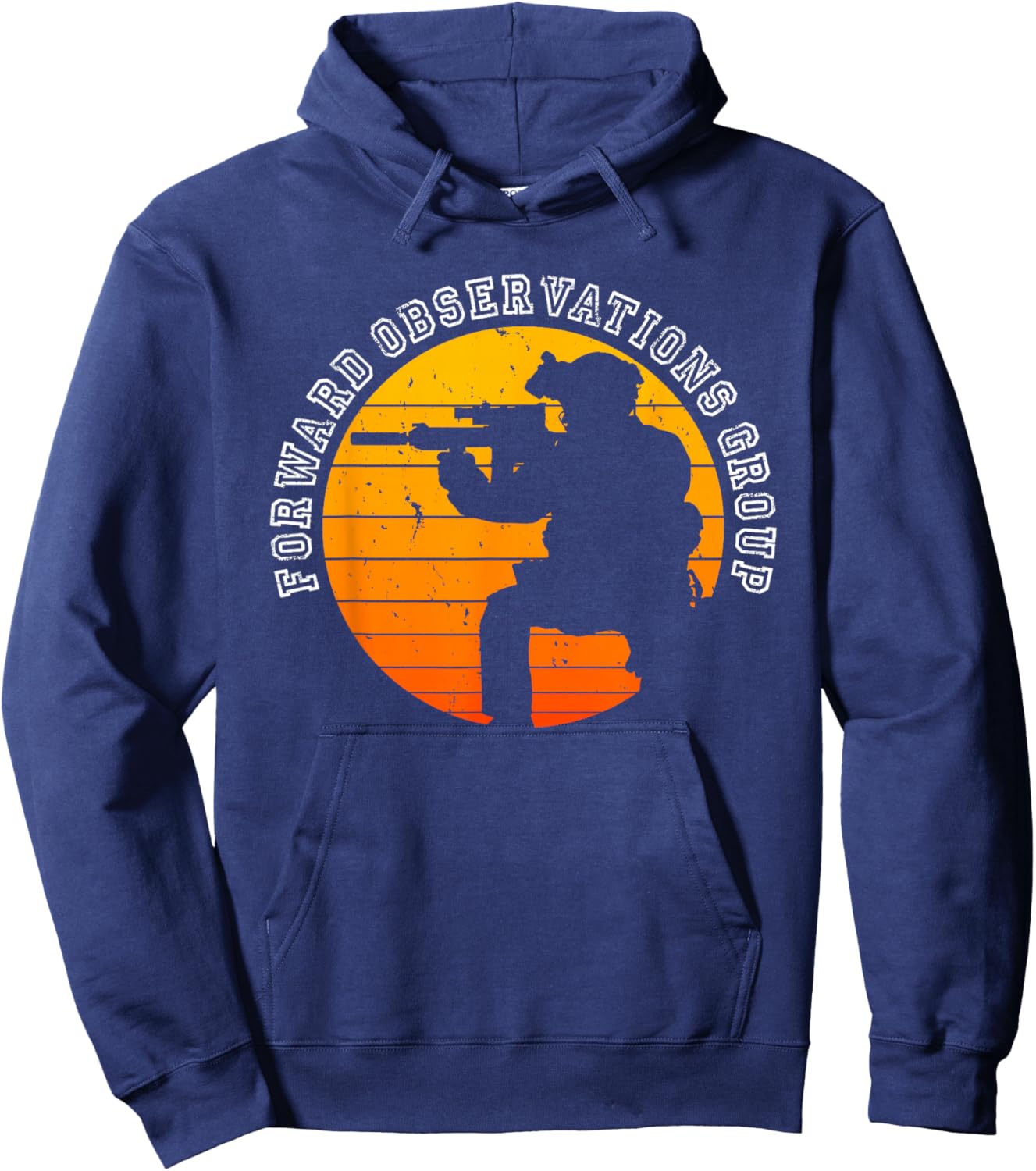 Forward Observations Group. Fog Retro Kneeling Scout Hoodie - Hoodie | Navy