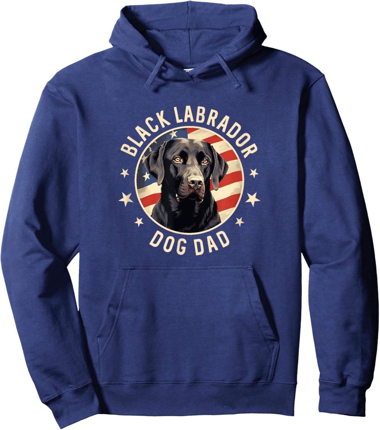 Black Lab Gifts Men, Black Labrador Retriever Dog Dad Hoodie - Hoodie | Navy