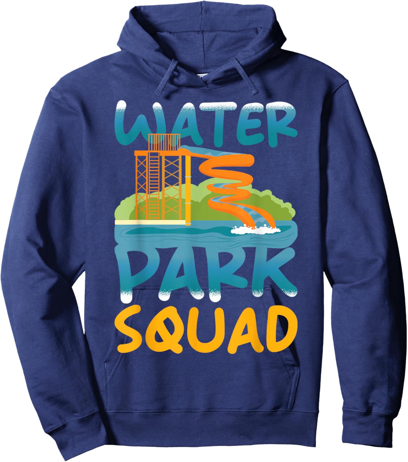 Water Park Squad - Group Family Water Park Hoodie - Hoodie | Navy
