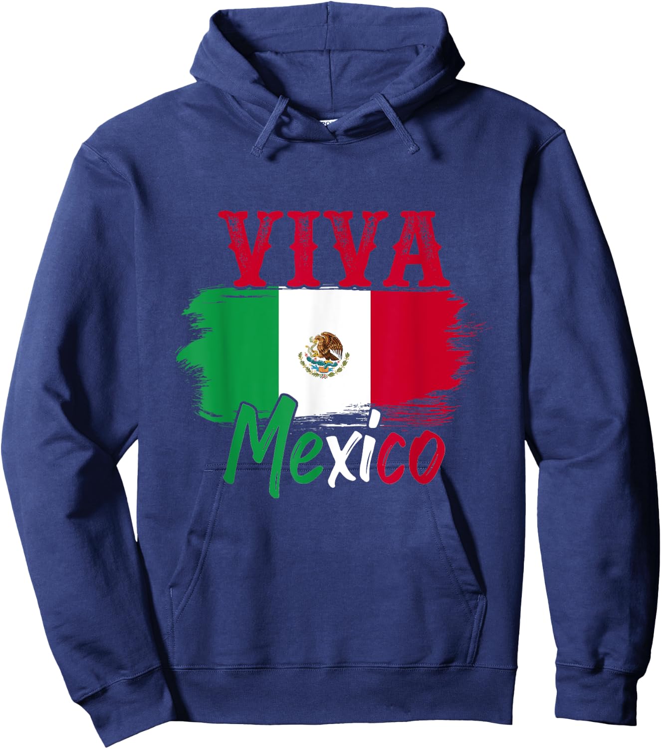 Mexican Flag Viva Mexico Hoodie - Hoodie | Navy