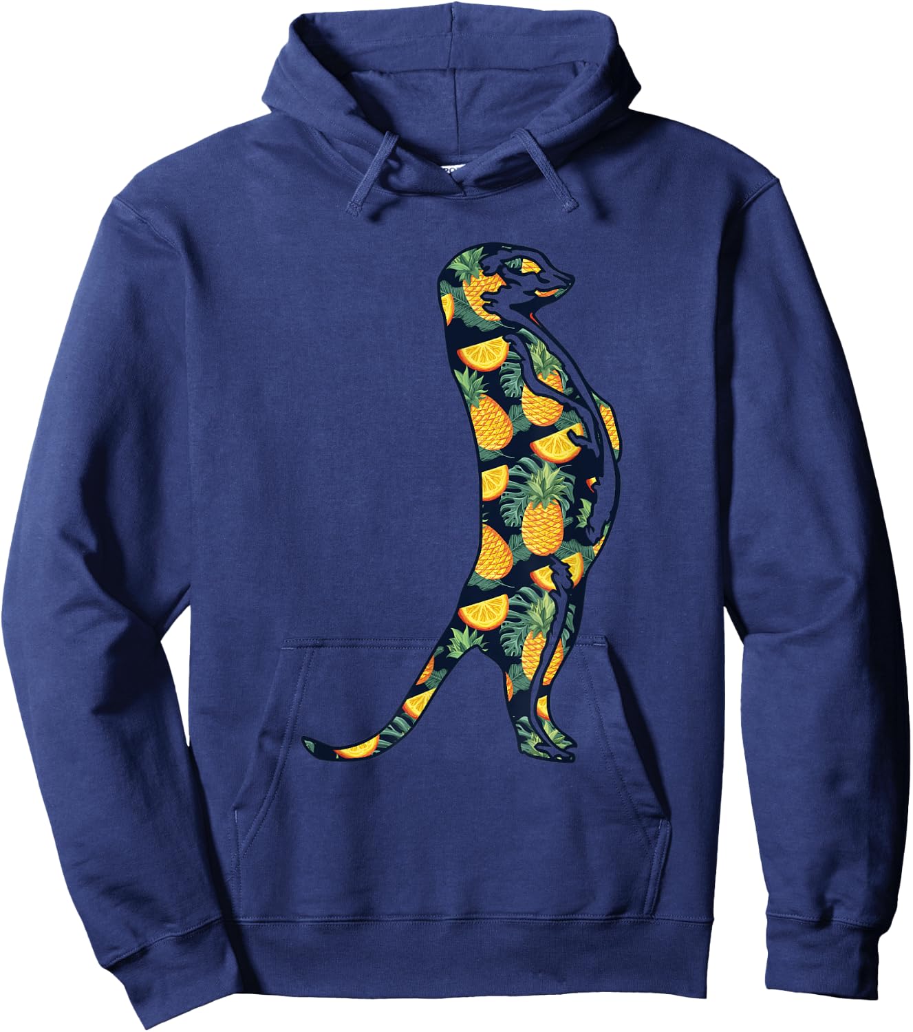 Pineapple Hawaiian Meerkat Women Men Print Mierkat Girl Gift Hoodie - Hoodie | Navy