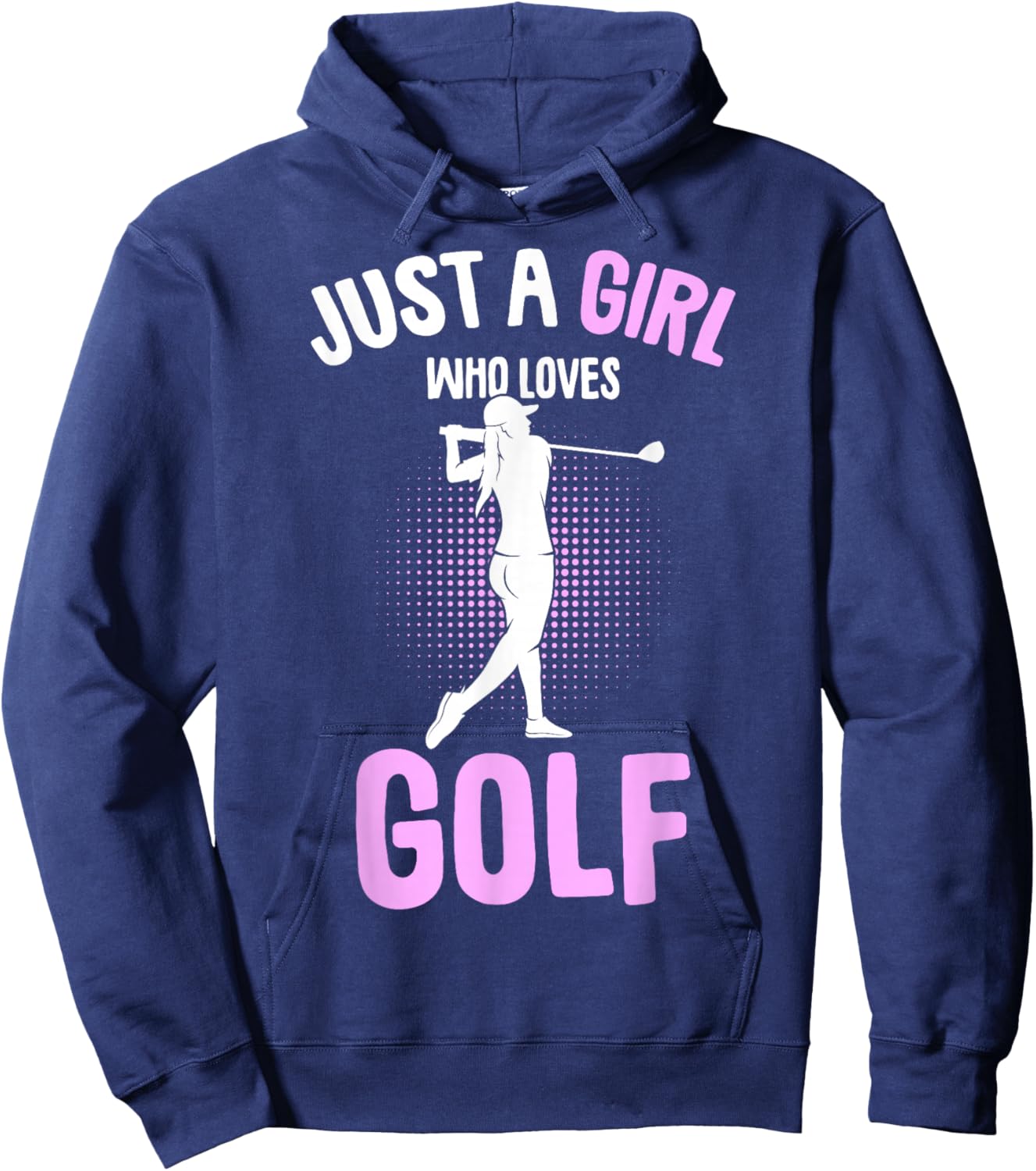 Just a Girl who loves Golf Club Golfer Golfing Kids Girls Hoodie - Hoodie | Navy