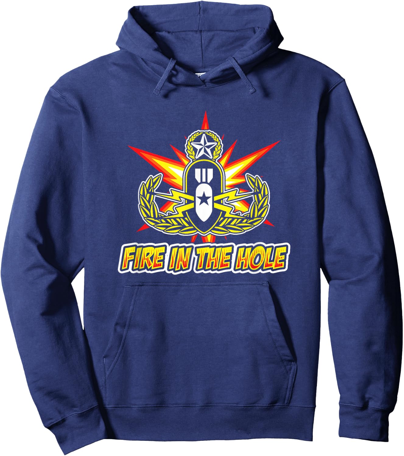 EOD Explosive Ordnance Disposal Badge Hoodie - Hoodie | Navy