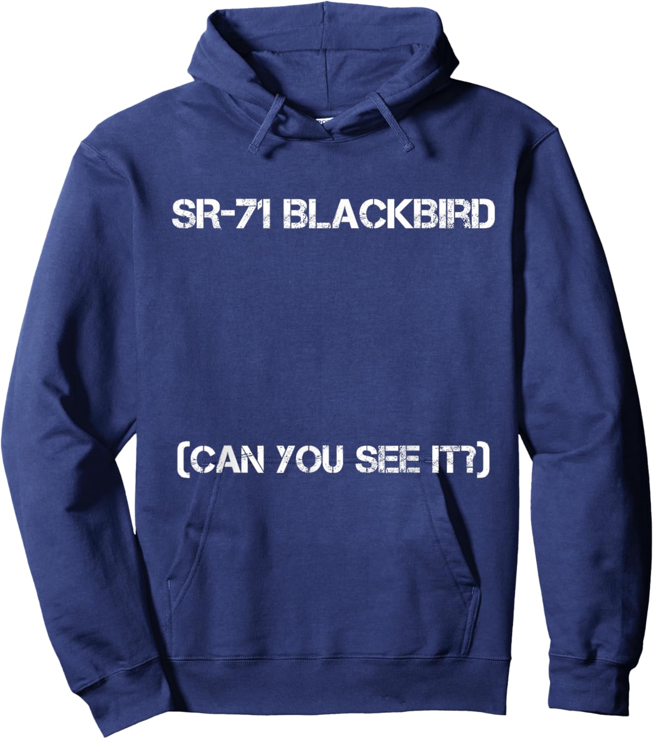 SR-71 Blackbird Blueprint Air Force Military Jet Hoodie - Hoodie | Navy