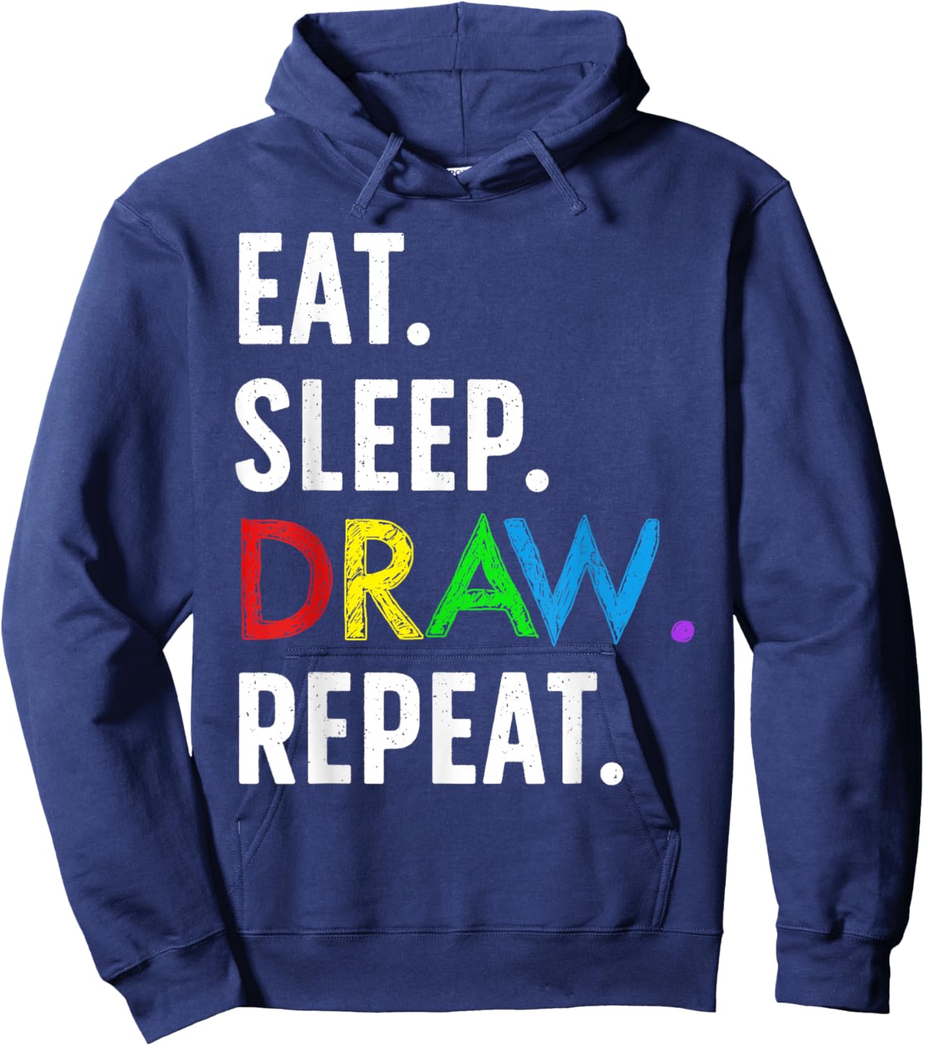 Cute Drawing Design Women Kids Sketch Artist Drawing Hoodie - Hoodie | Navy