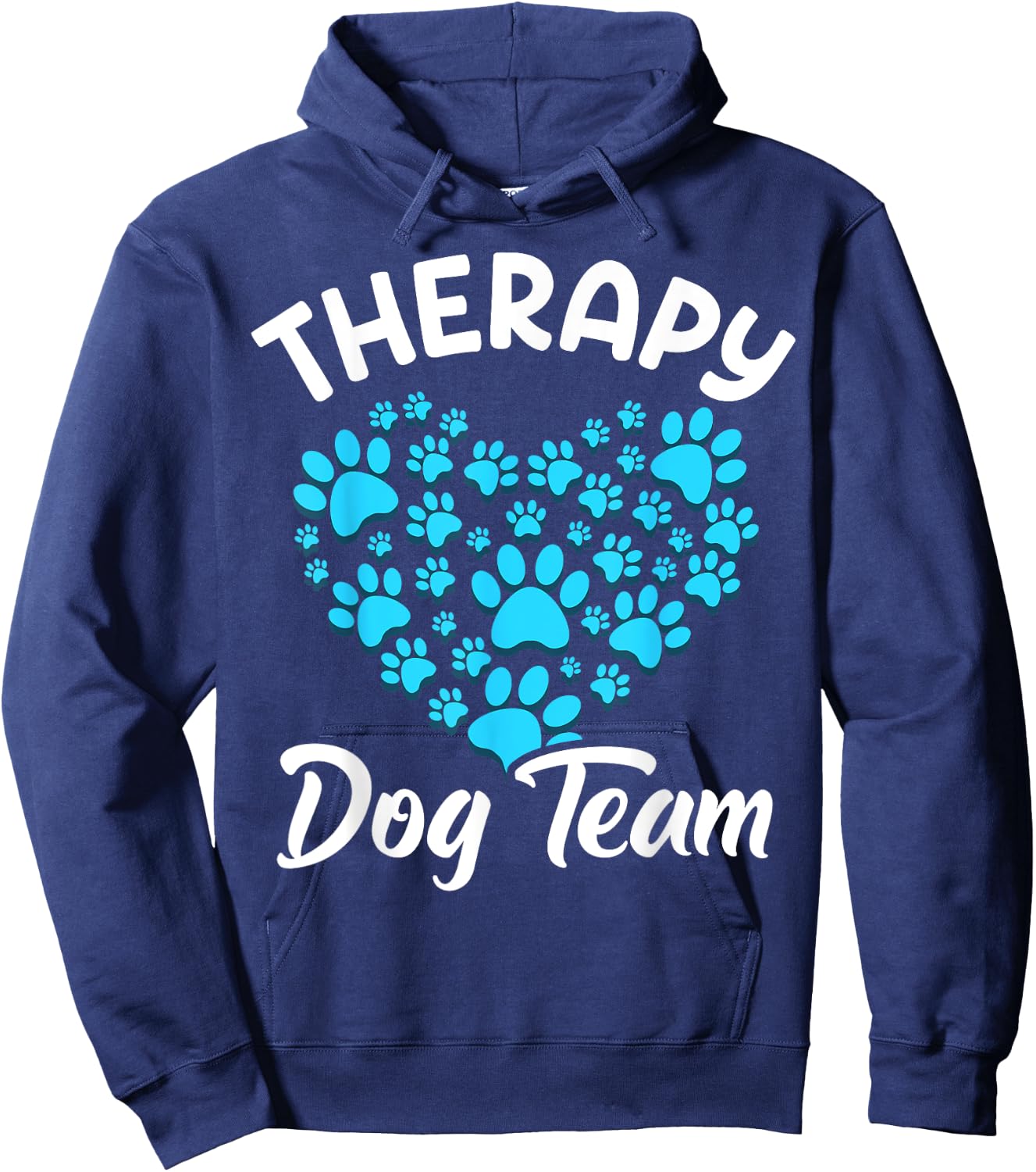 Therapy Dog Team Apparel For Animal Assisted Therapy Hoodie - Hoodie | Navy