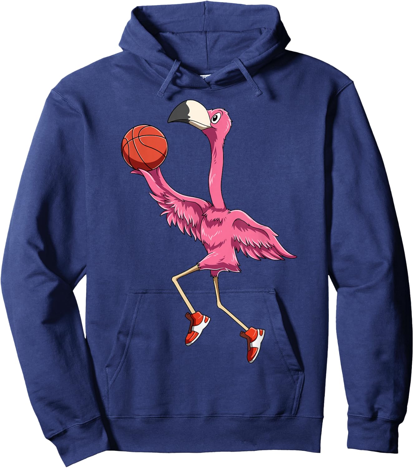 Flamingo Basketball Flamingo Playing Basketball Flamingo Hoodie - Hoodie | Navy