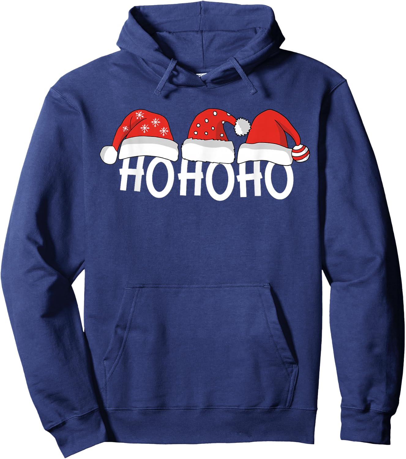Ho Ho Ho Christmas Hoodie - Hoodie | Navy
