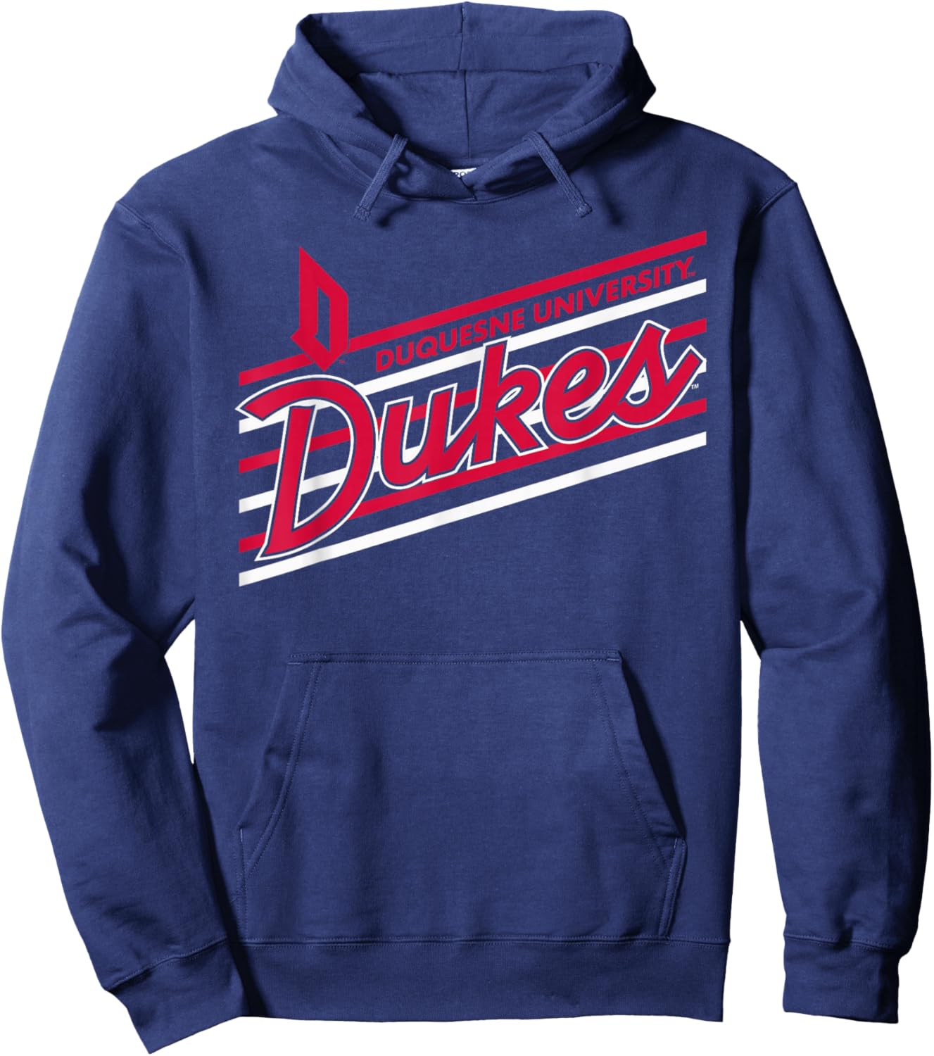 Duquesne Dukes Retro Performer Navy Officially Licensed Hoodie - Hoodie | Navy