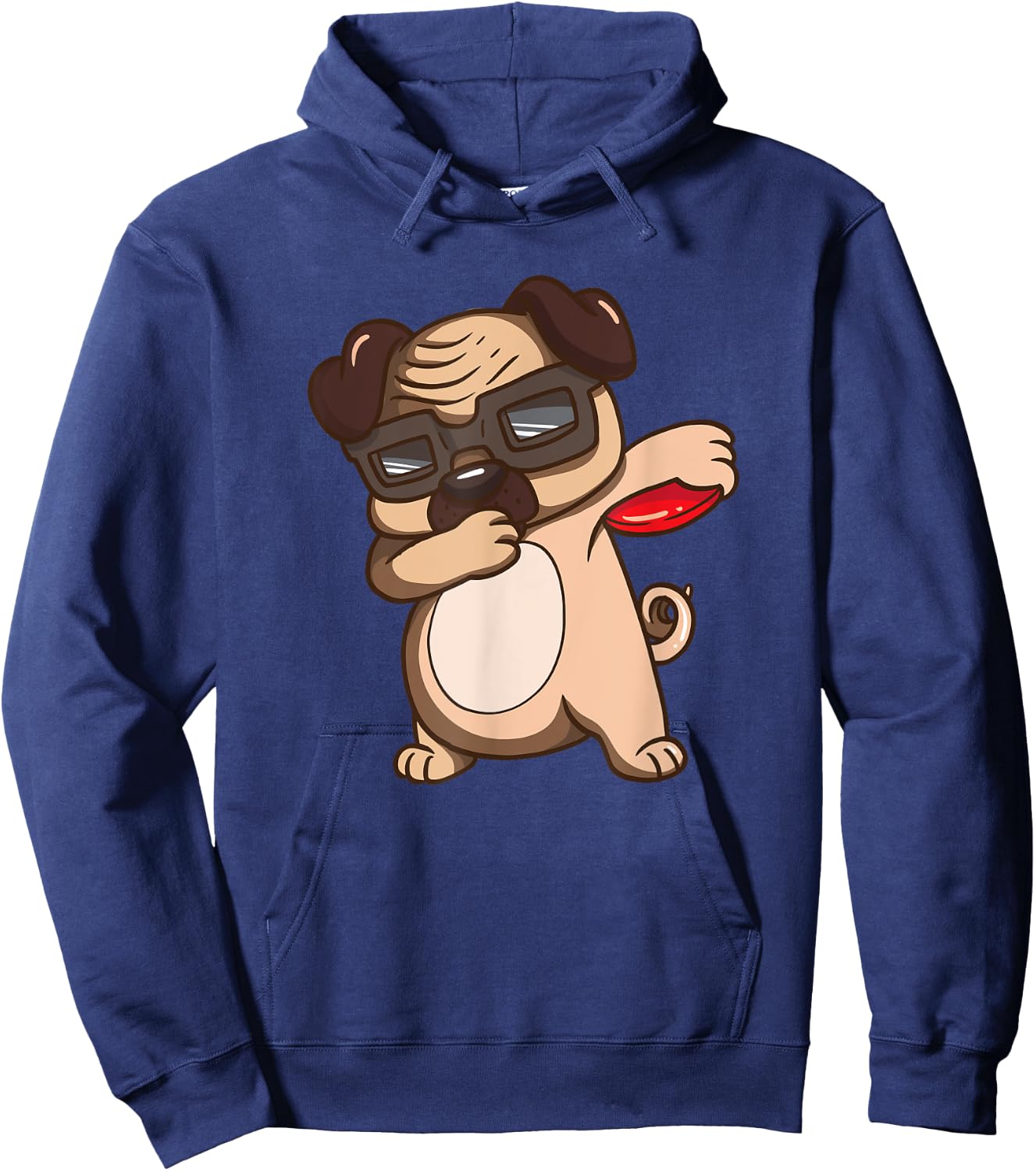 Disc Golf Pug Dog Shirt Kids Funny Disc Golf Gifts Hoodie - Hoodie | Navy