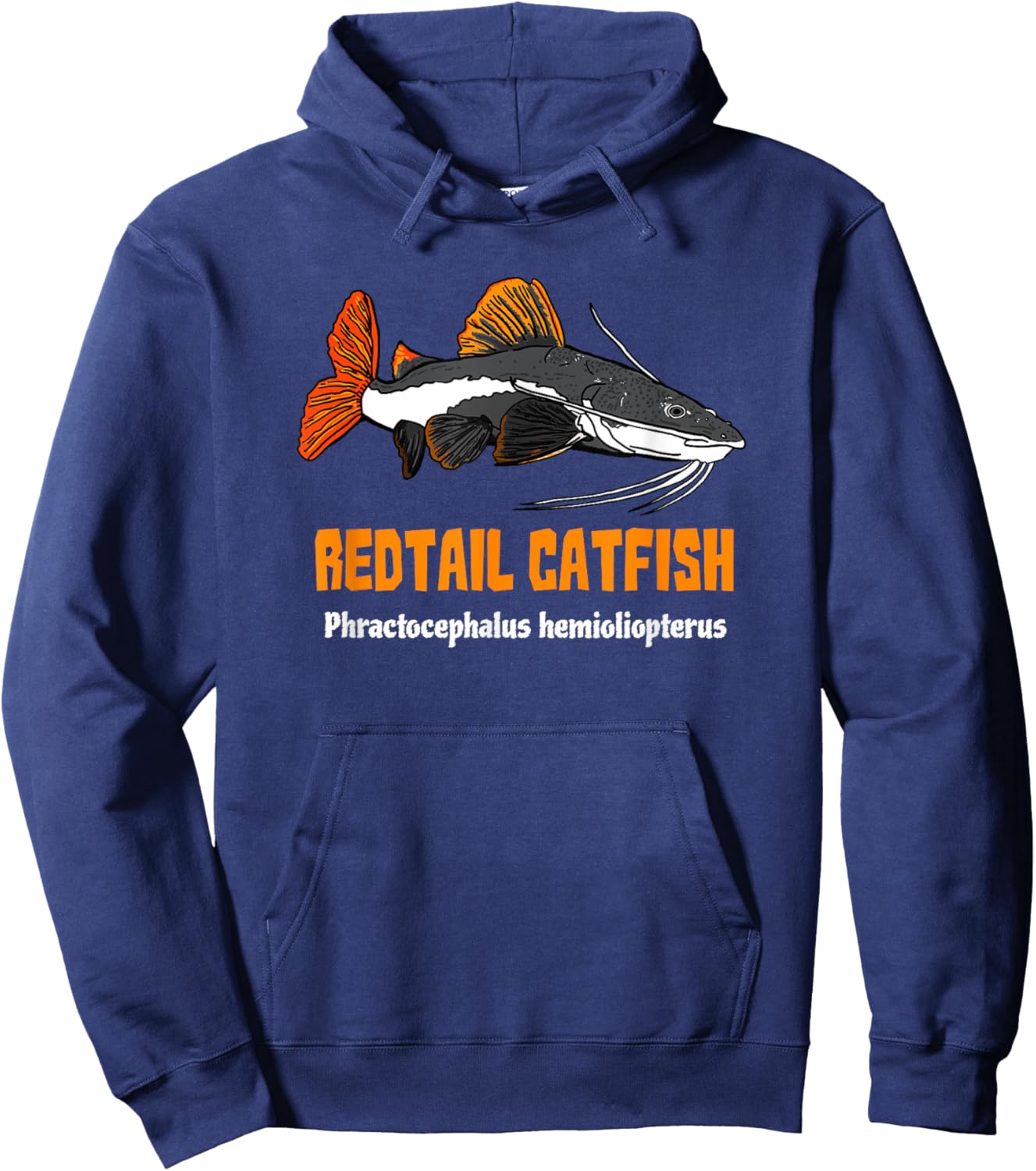 Redtail Catfish Monster Fish Phractocephalus hemioliopterus Hoodie - Hoodie | Navy
