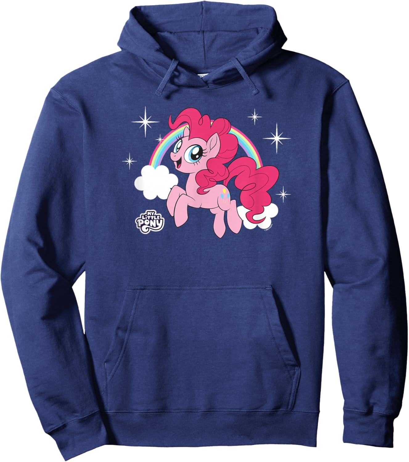My Little Pony: Friendship is Magic Pinkie Pie On Rainbow Hoodie - Hoodie | Navy