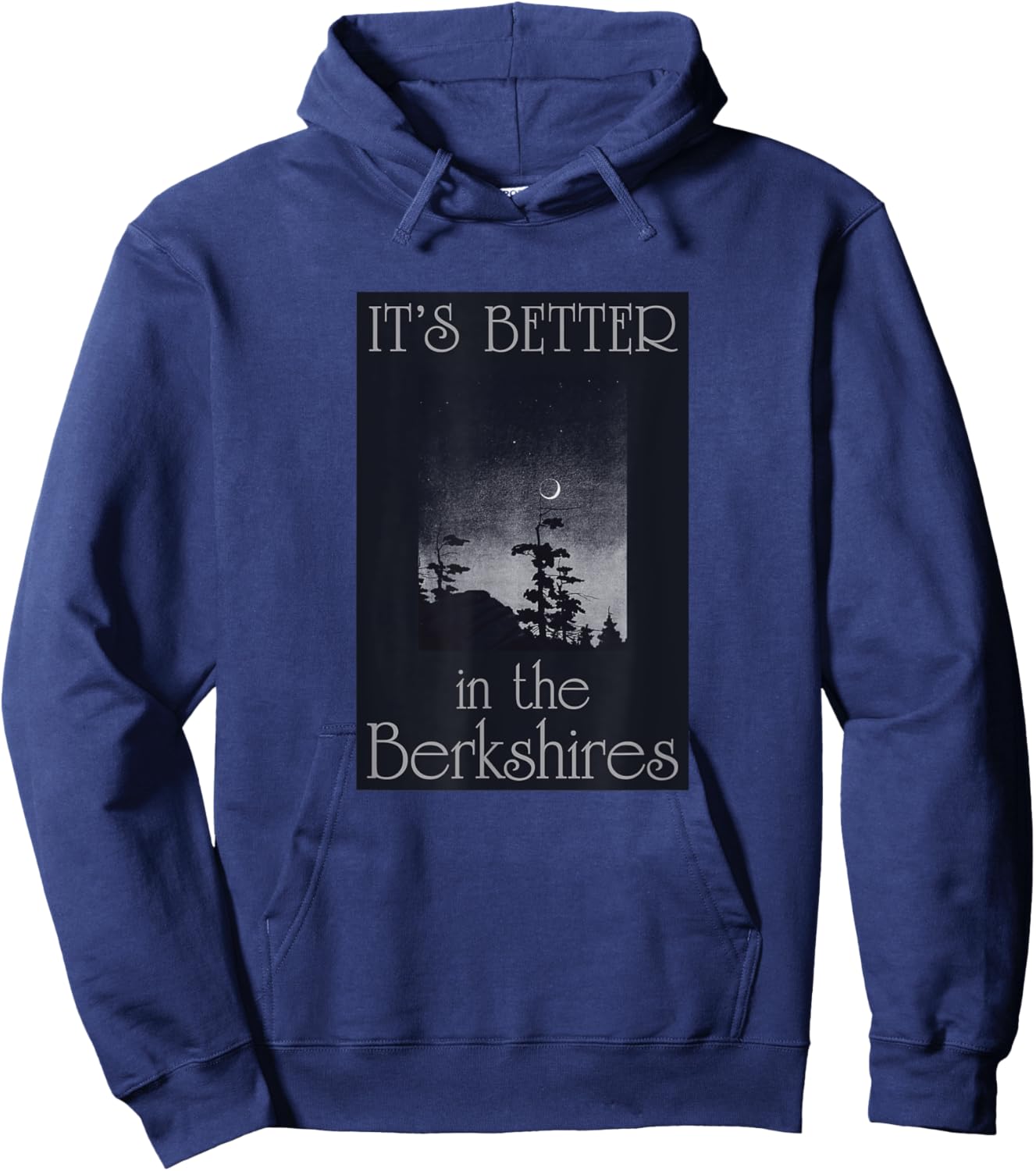 Berkshires Travel Souvenir It's Better In The Berkshires MA Hoodie - Hoodie | Navy