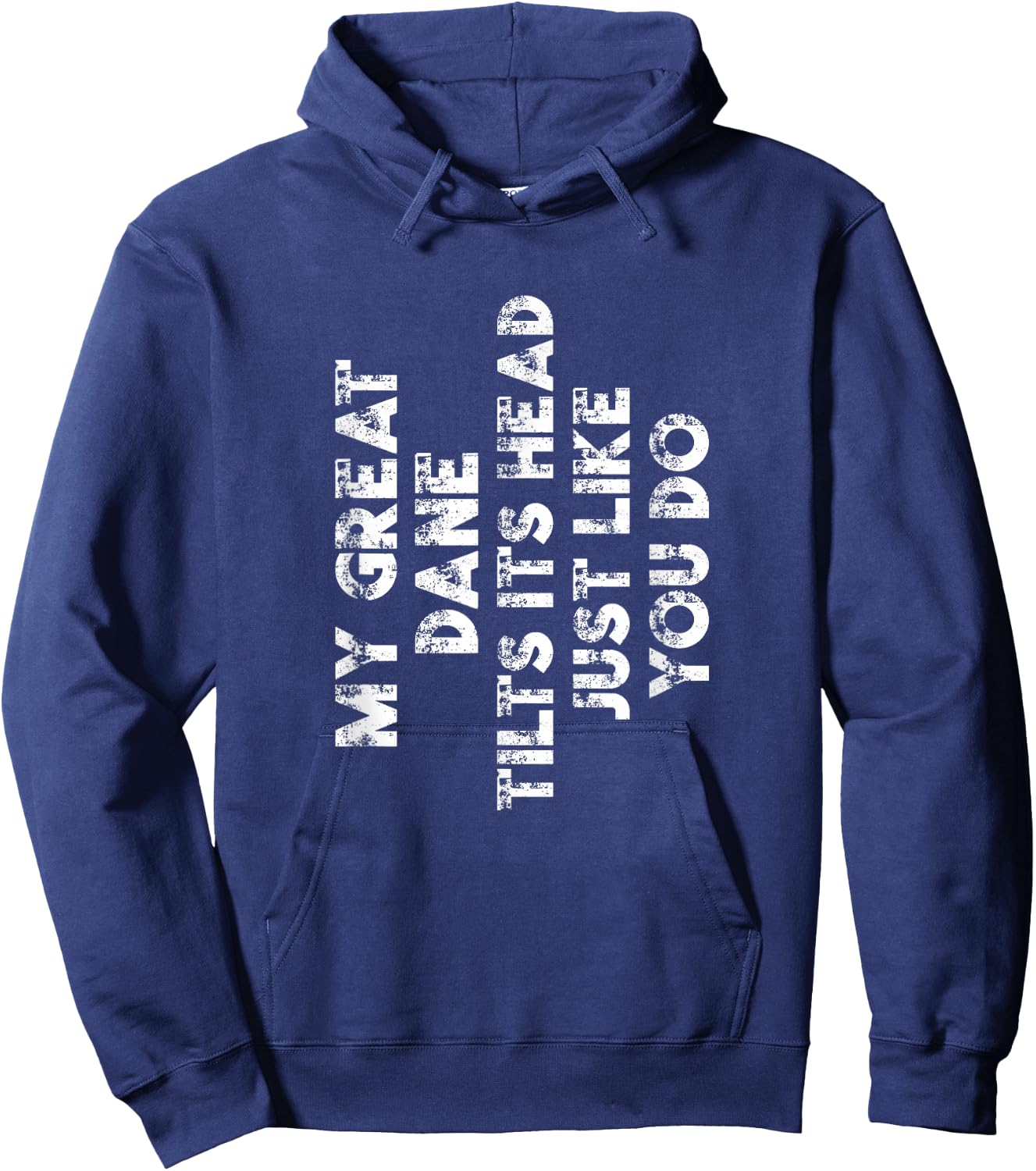 Great Dane Mom Dad Funny Dog Lover Gift Women Men Kids Hoodie - Hoodie | Navy