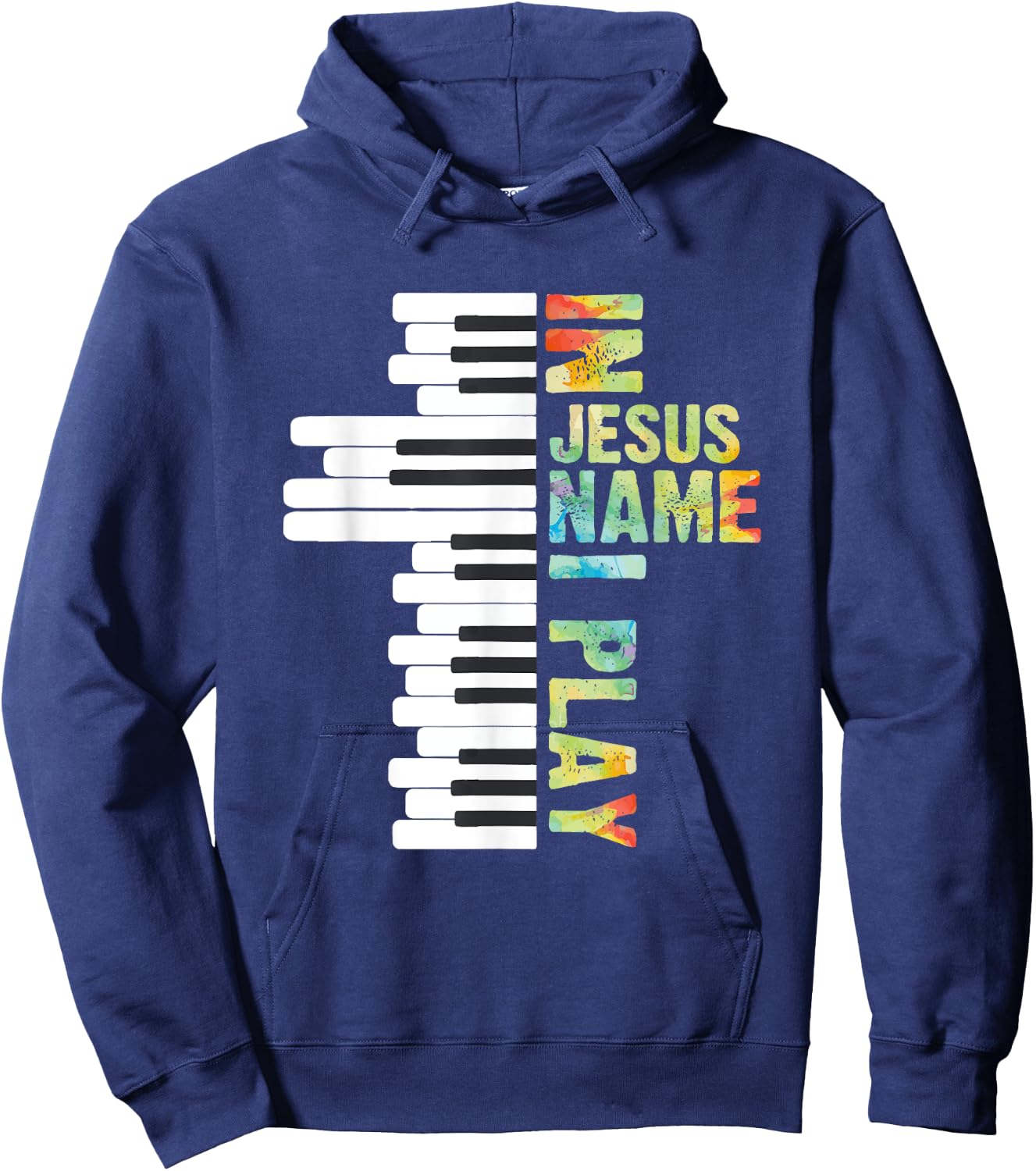CharlIan Minds - Christian Piano Lovers In Jesus Christian Name I Play Piano Music Vintage Hoodie - Hoodie | Navy