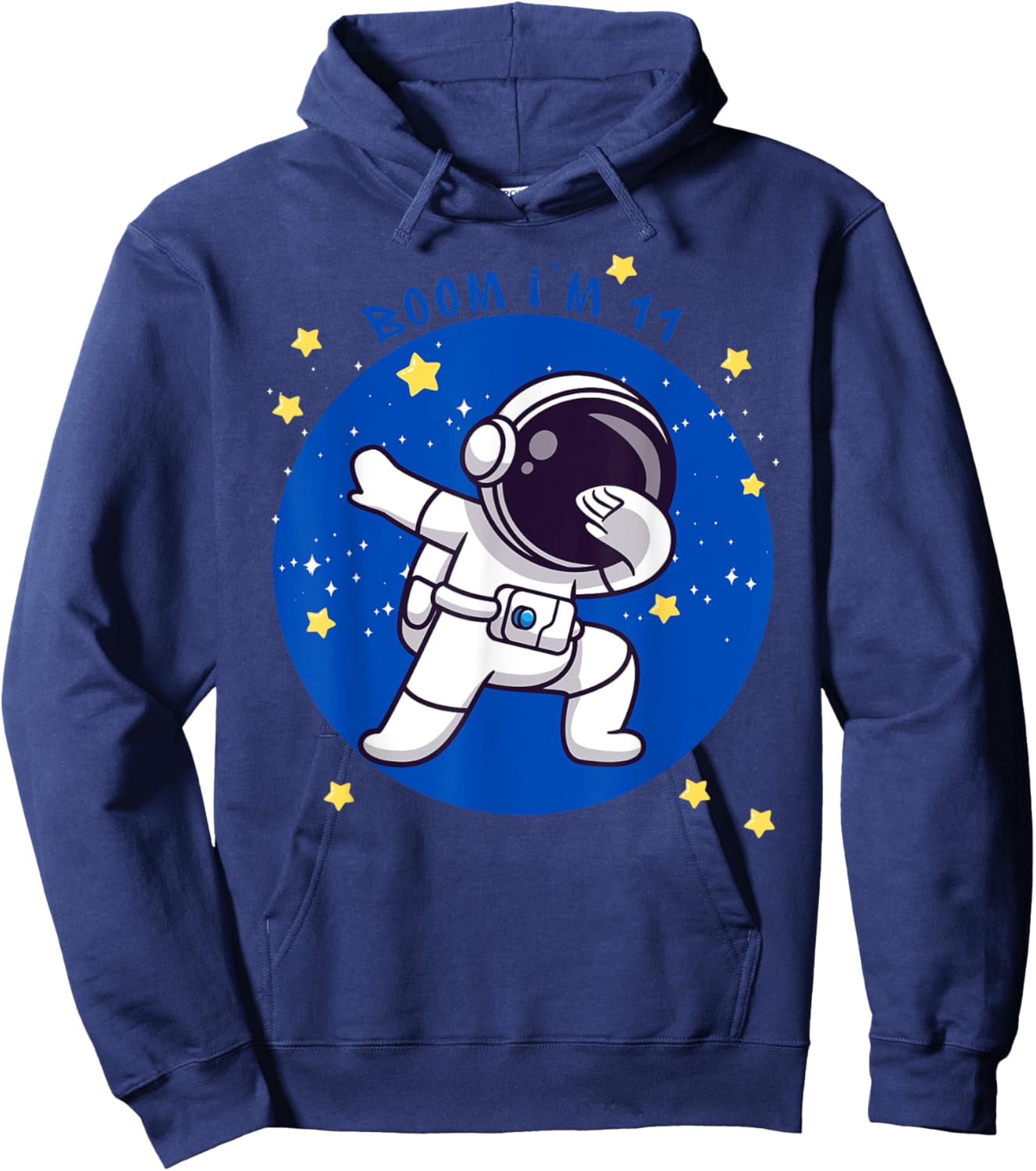 BOOM I'M 11! 11 Year Old Birthday Gear Hoodie - Hoodie | Navy