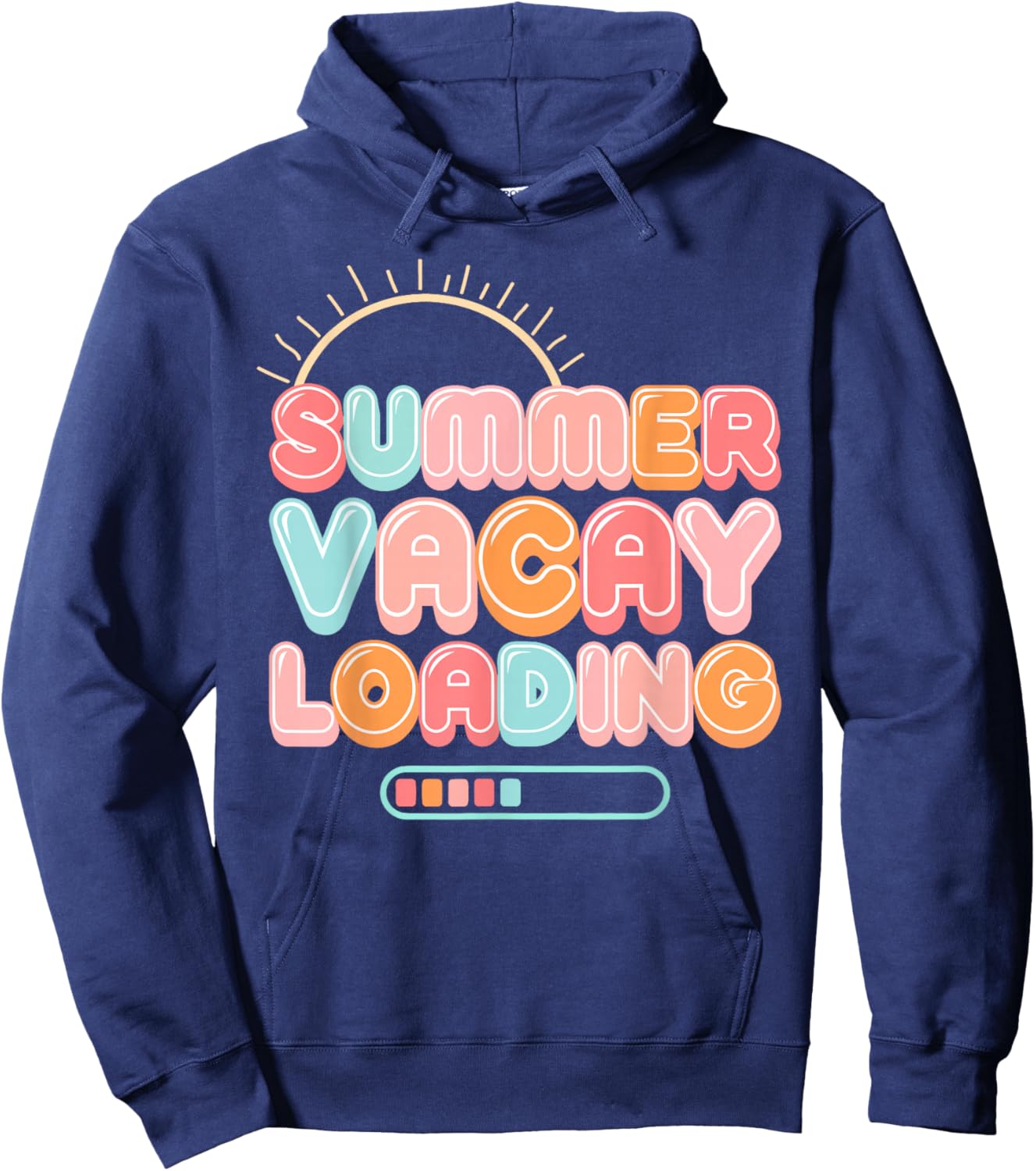 Summer Vacay Loading Vacation Hawaii Beach Family Matching Women Girls Kids Hoodie - Hoodie | Navy