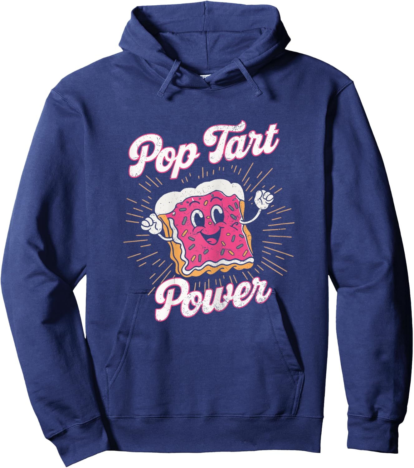 Pop Tart Power! Funny Gym Exercise Poptart Kawaii Grunge Hoodie - Hoodie | Navy
