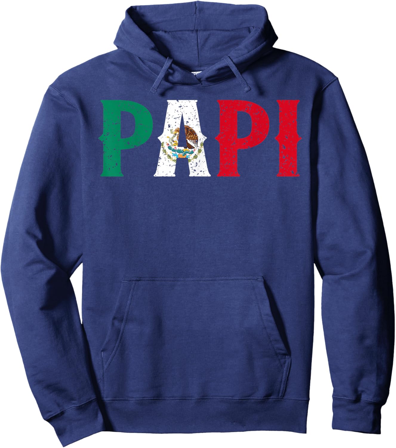 PAPI Mexican Flag Mexico Proud Father's Day Patriotic Pride Hoodie - Hoodie | Navy
