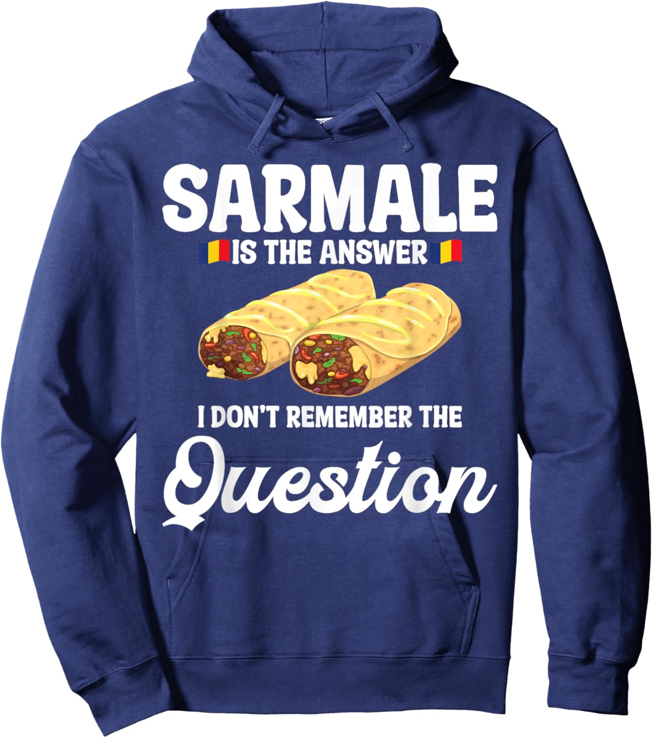 Sarmale Rolls Outfit Sarmale Costume Romanian Sarmale Hoodie - Hoodie | Navy