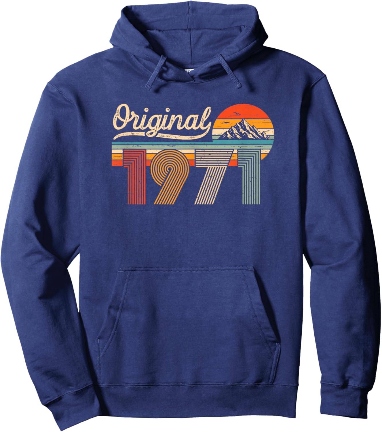 Original 1971 Jahrgang Vintage 55 Jahre Geburtstag Mann Frau Hoodie - Hoodie | Navy