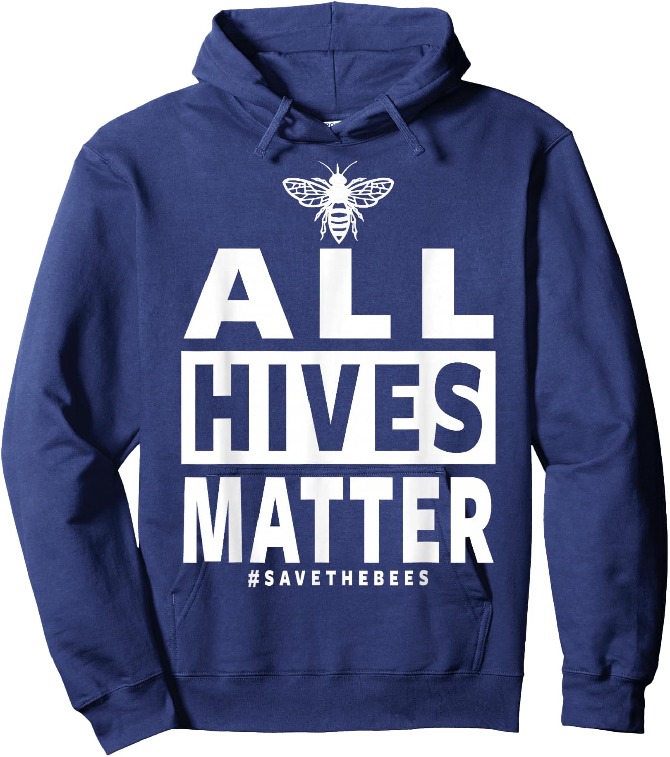 Bee Keeping Clothing - Beekeeper Apparel - All Hives Matter Hoodie - Hoodie | Navy