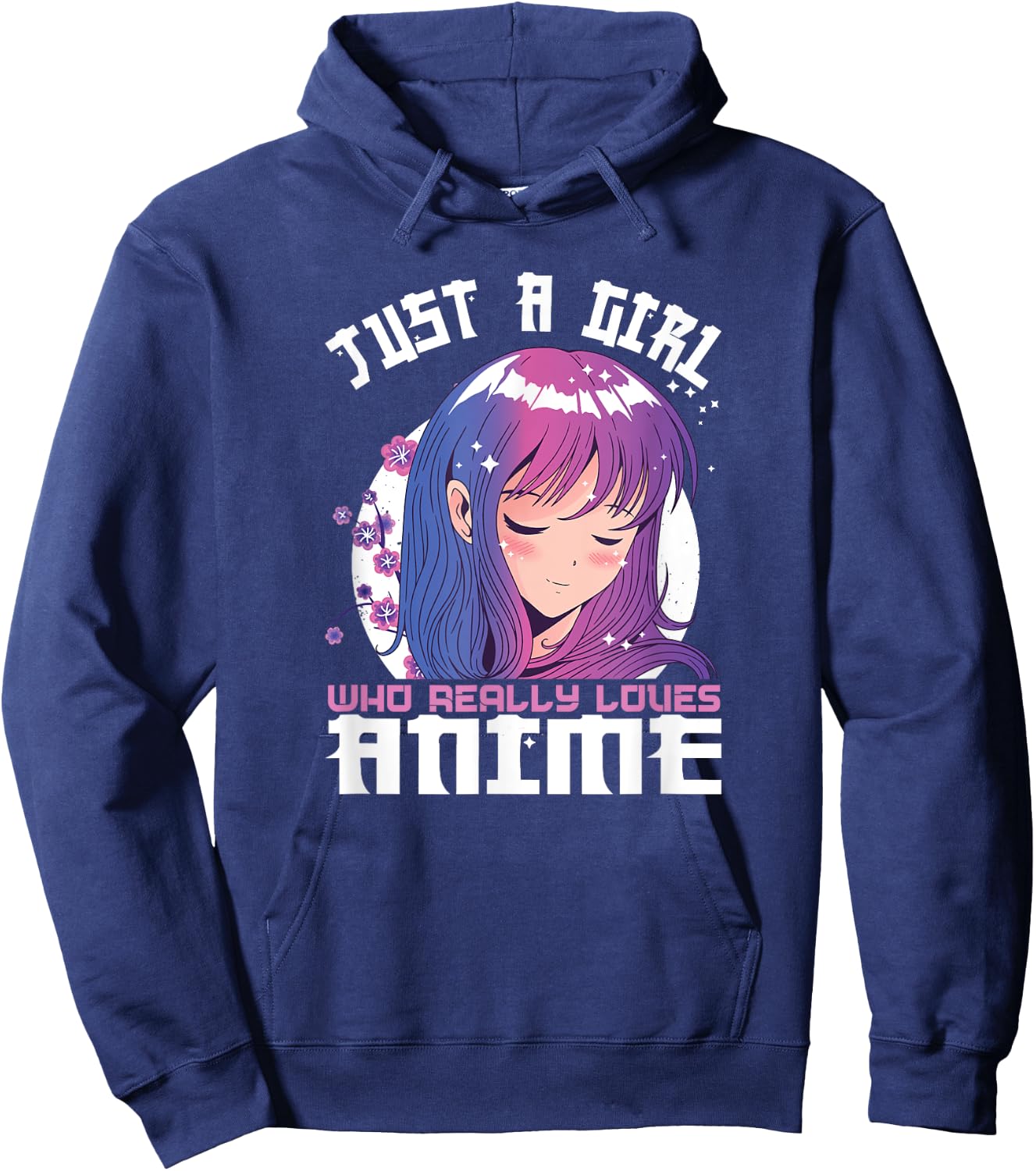 Anime Gifts for Teen Girls Just A Girl Who Loves Anime Hoodie - Hoodie | Navy
