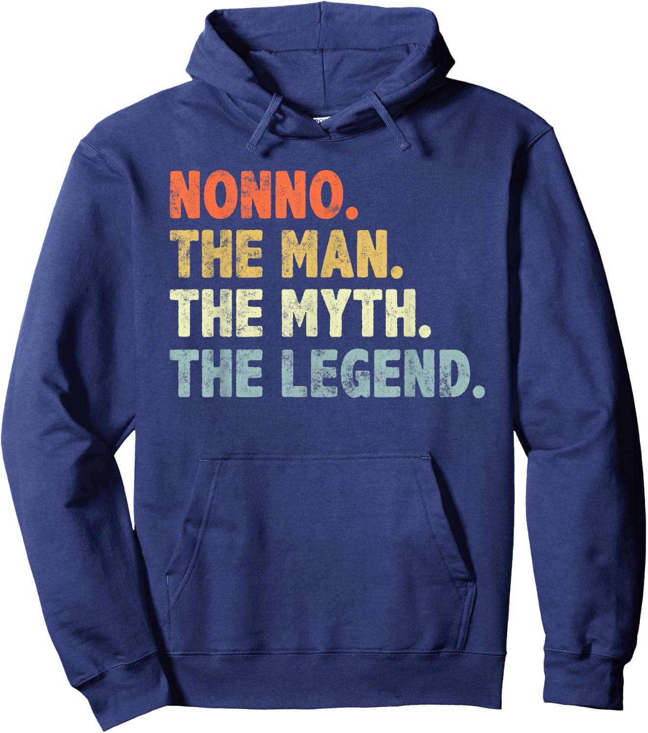 Nonno The Man Myth Legend Father’s day Gift Dad Grandpa Hoodie - Hoodie | Navy