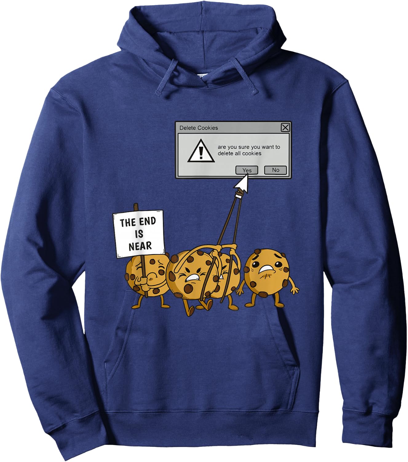 Delete All Cookies Software Engineer Hoodie - Hoodie | Navy