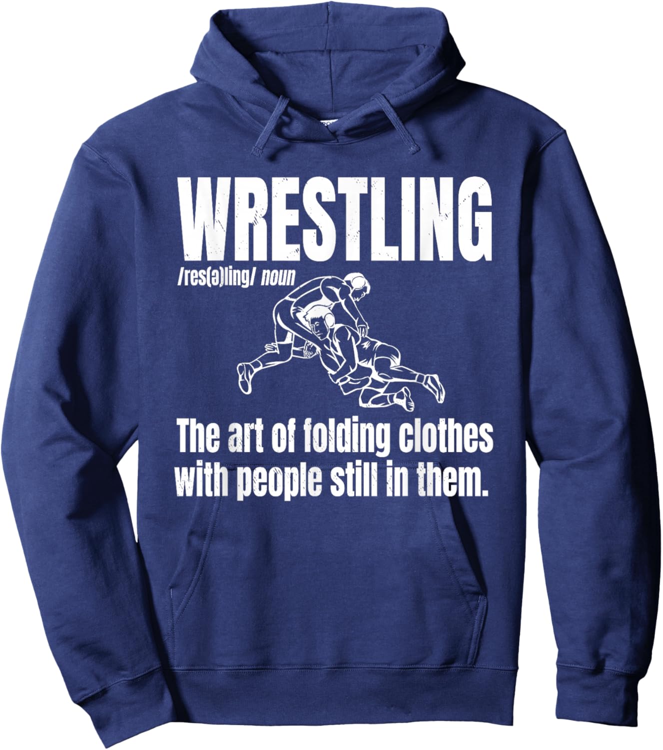 Definition of Wrestling Funny Wrestler Definition Hoodie - Hoodie | Navy